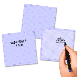 Cute Daisies Purple Memo Pad