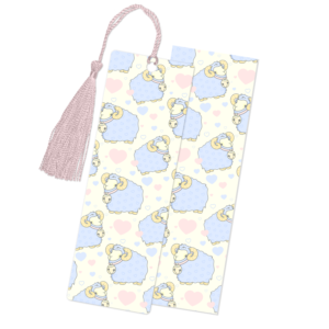 Cute Rams Cream Bookmark