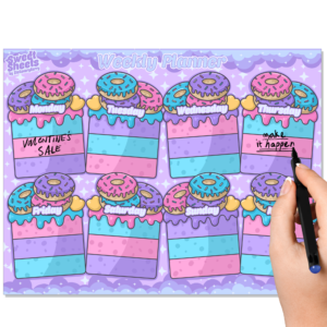 Delicious Donuts Weekly Planner Pad