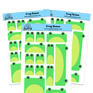 Frog Boxes Sticker Sheet