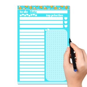 Going Bananas Blue To Do Pad