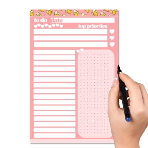 Going Bananas Pink To Do Pad