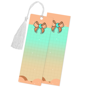 Magical Moon Bow Peach Bookmark