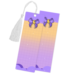 Magical Moon Bow Purple Bookmark
