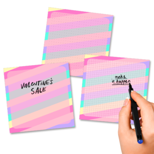 Pastel Stripes Memo Pad