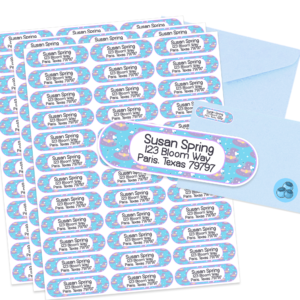 Pastel Witches Hat Address Labels