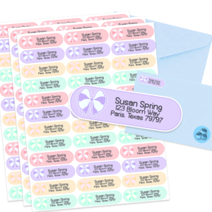 Pretty Bows Address Labels