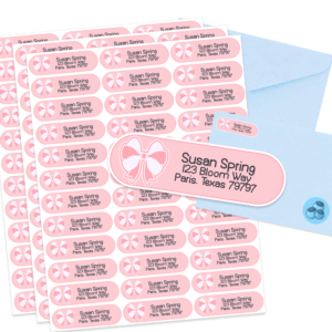 Pink Pretty Bows Address Labels