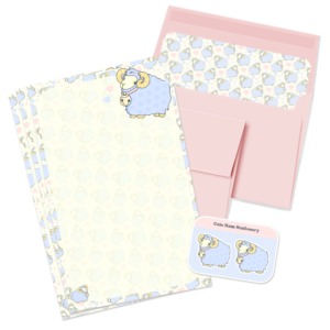 Cute Rams Letter Writing Set