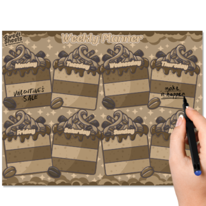 Tasty Tiramisu Weekly Planner Pad