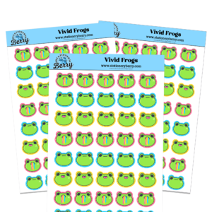 Vivid Frogs Sticker Sheets